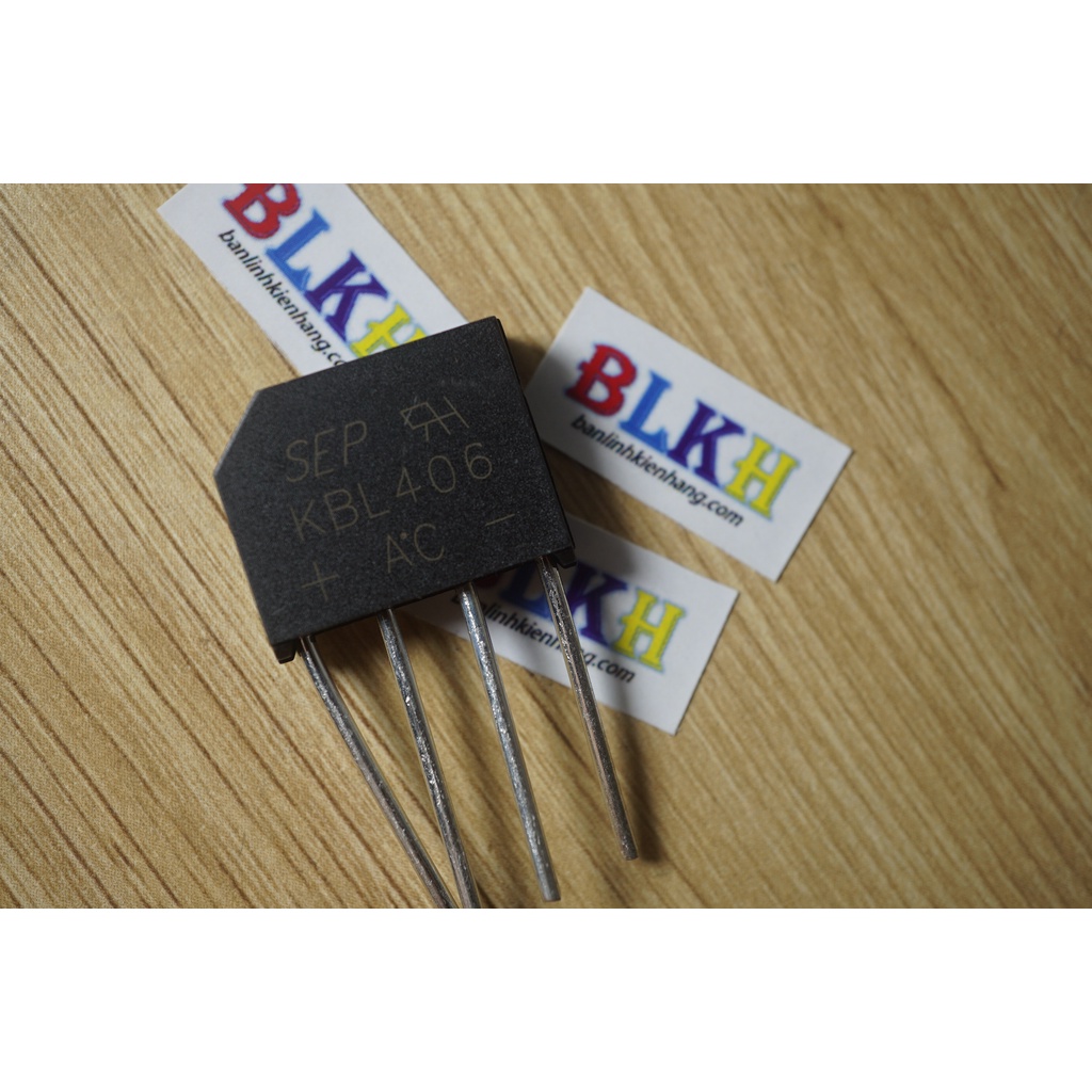 4 IC Diode cầu KBL406 406 4A 600V SIP-4 chính hãng SEP