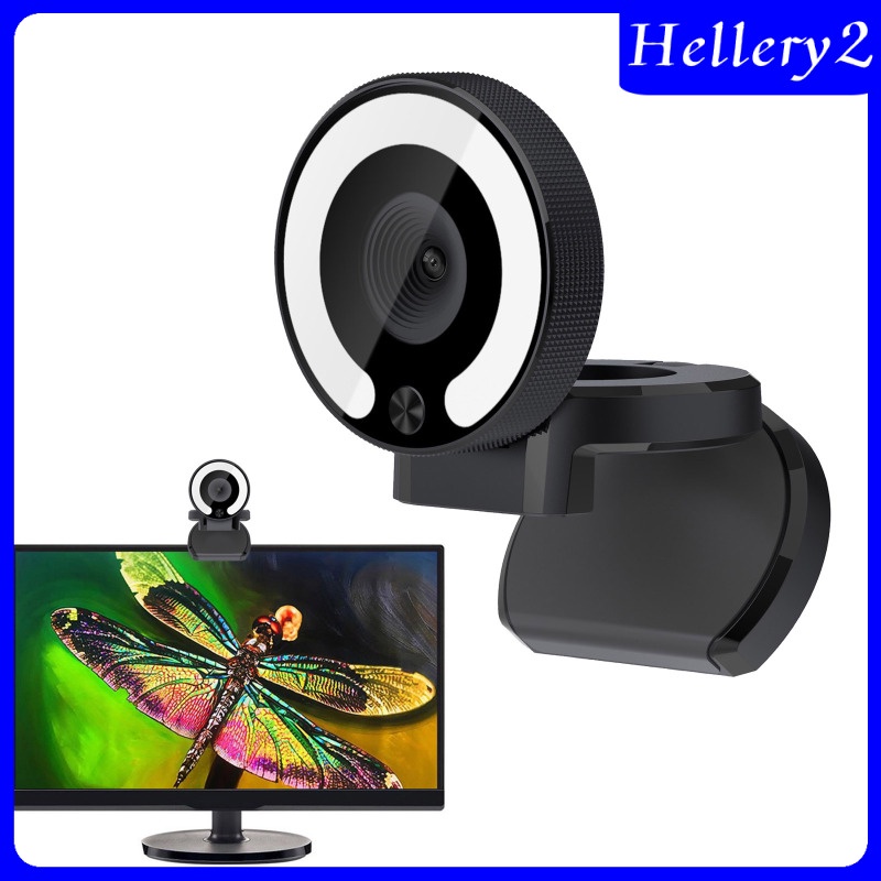 [HELLERY2] 1080P Webcam with Light Face Cam for Laptop Desktop Streaming Gaming