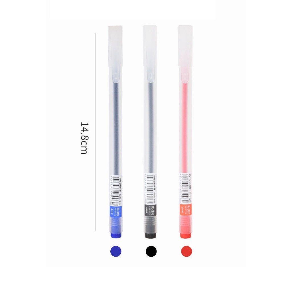 Bút bi nước mực gel 0.5mm Béo shop dạng nắp cài mực đều nét chữ đẹp đủ màu xanh đen đỏ dùng cho học sinh , văn phòng B27