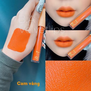 Son kem lì nắp vàng cao cấp b.a màu cam vàng
