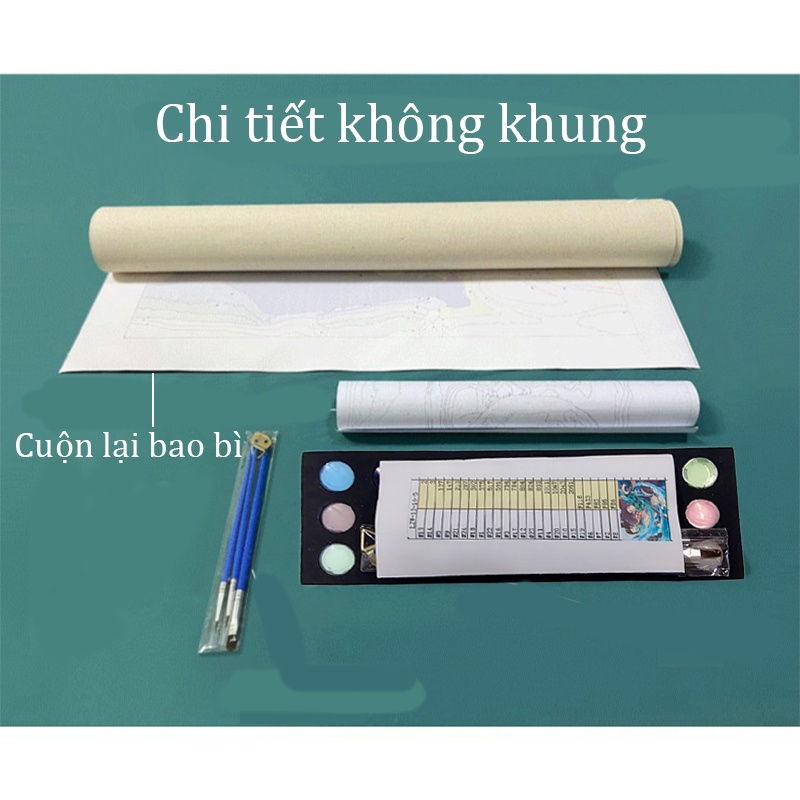 Tranh sơn dầu tự tô hình động vật