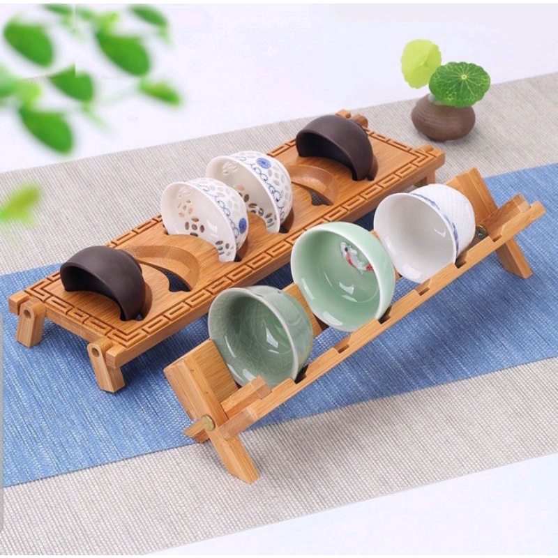 Gác chén bàn trà đạo tiện dụng