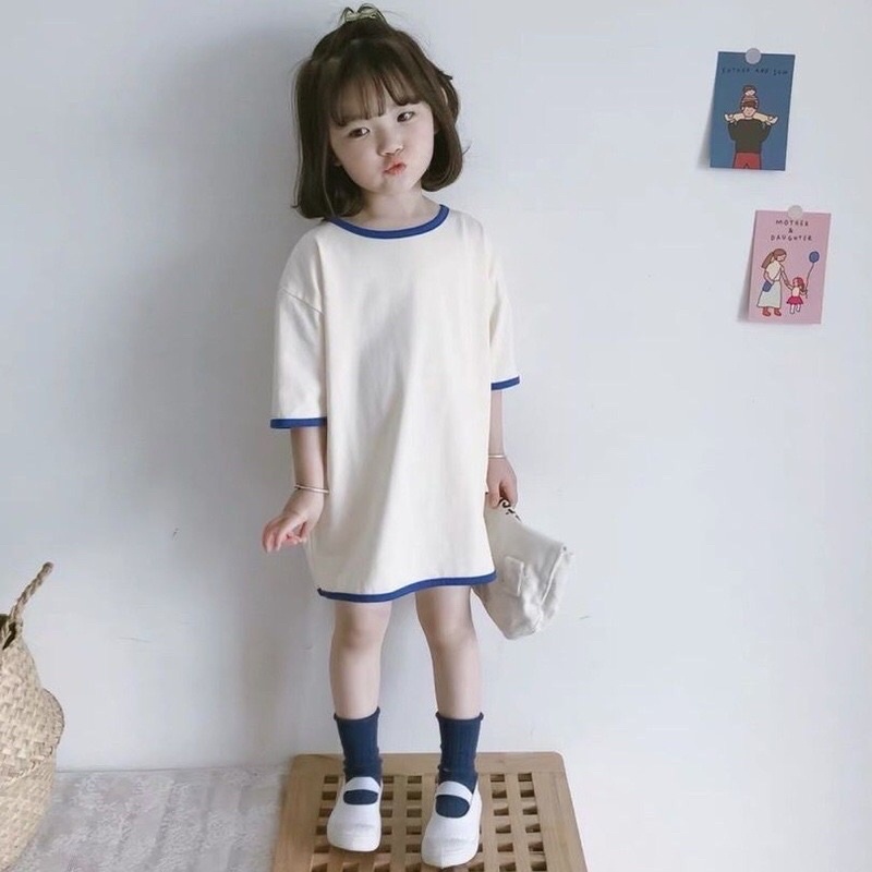 váy xuông tay lỡ kiểu dáng năng động hàn quốc