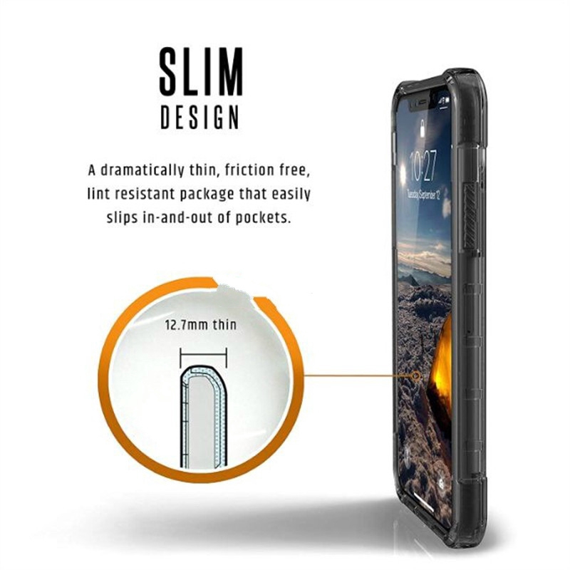 Ốp điện thoại trong suốt đá pha lê Plasma UAG cho IPHONE 11 pro 6 6s 7 8 PLUS X XR XS MAX