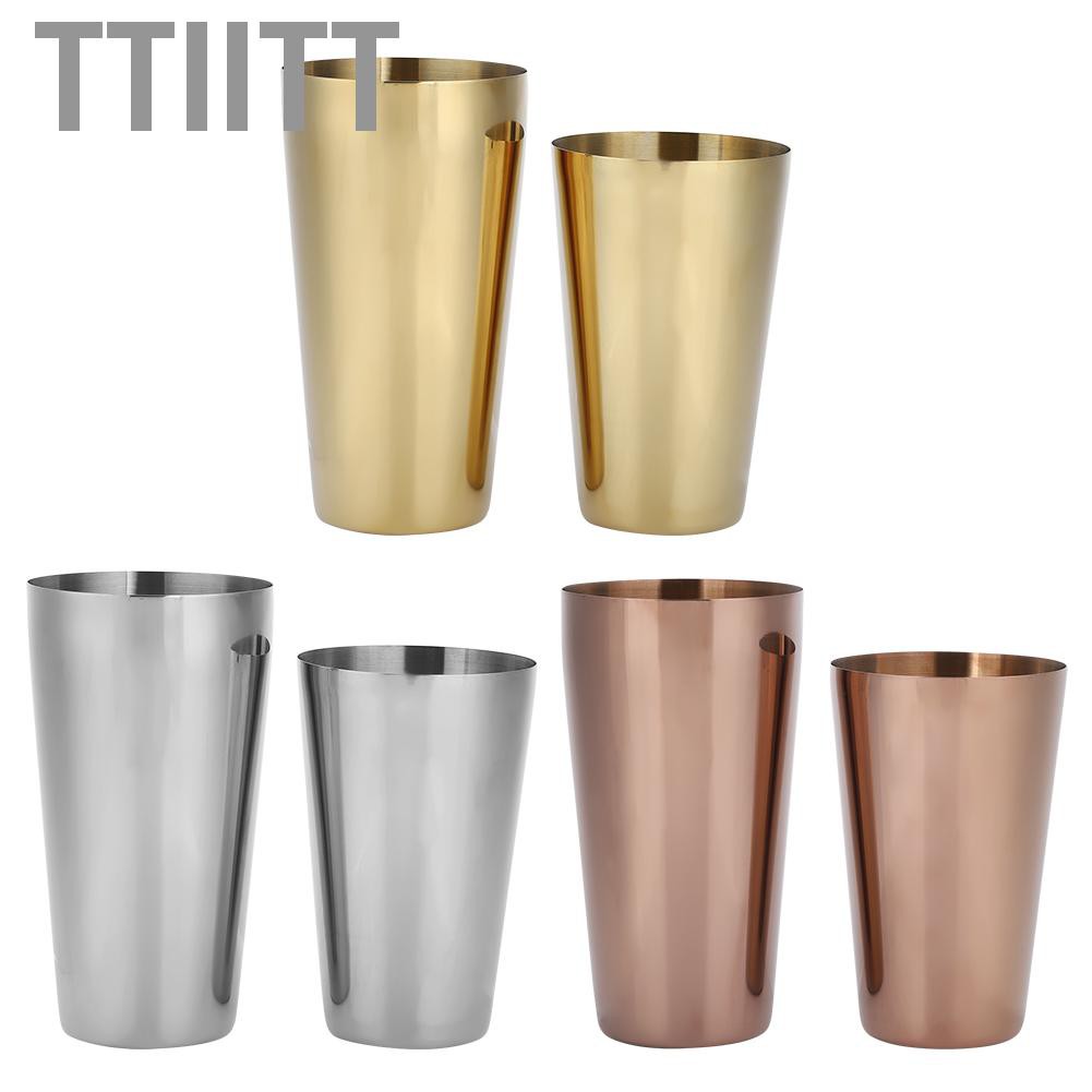 Ttiitt 304 Stainless Steel Cocktail Shaker Bottle Set Bartender Bar Accessory Barware Tools