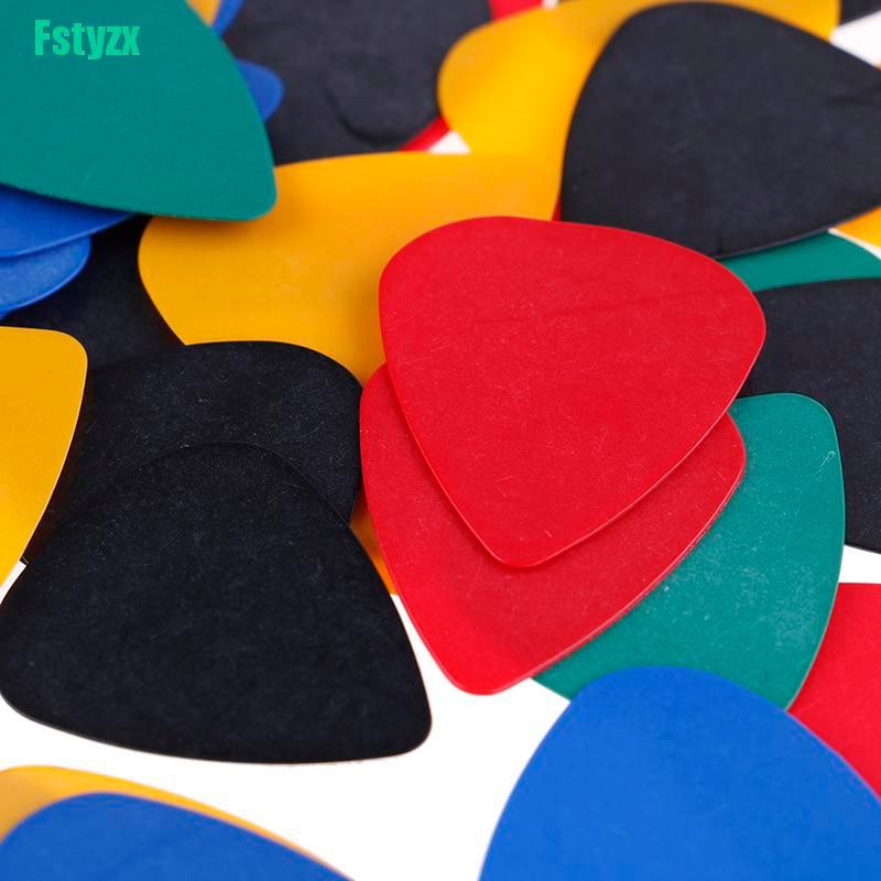 fstyzx 100PCS Acoustic Bulk Celluloid Electric Colored Smooth Guitar Pick Pick Plectrum