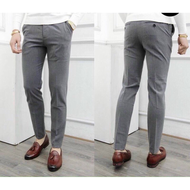 Quần Âu Công Sở Màu Đen, Xanh Than Chất Vải 79 Xịn