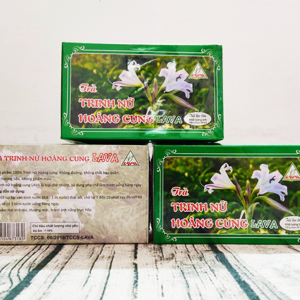 Trà Trinh Nữ Hoàng Cung Lava - Hỗ trợ giảm U Xơ Tử Cung-U Xơ Tiền Liệt Tuyến (Hộp 30 gói)