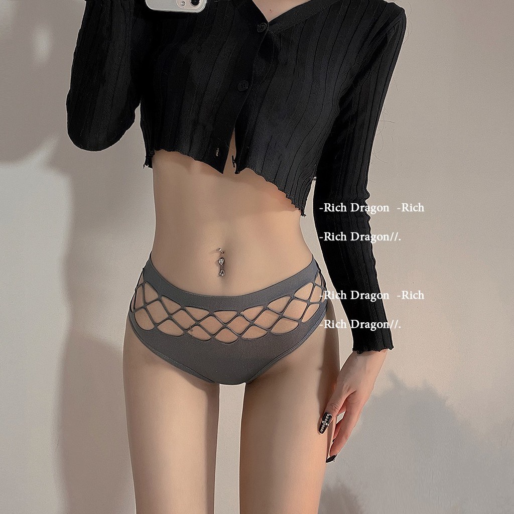 Quần Lót Nữ Lọt Khe - Quần Lọt Khe cotton thiết kế viền cắt ô vuông cá tính điệu đà mã 8850