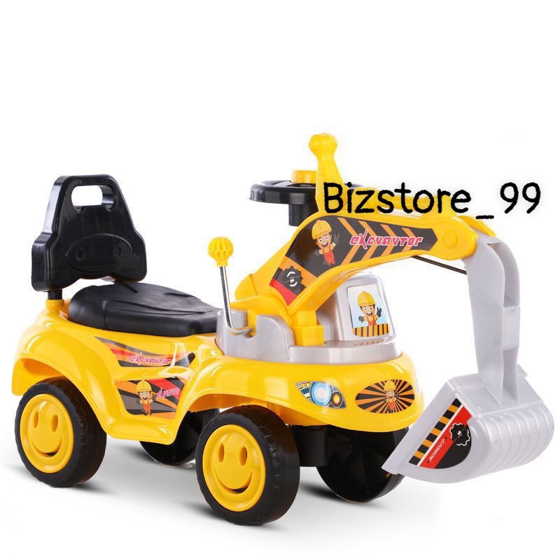 Xe cẩu chòi chân cho bé,Xe máy xúc cho trẻ em ngồi lái ,xe công trình cho bé vui chơi giải chí,cần cẩu đại