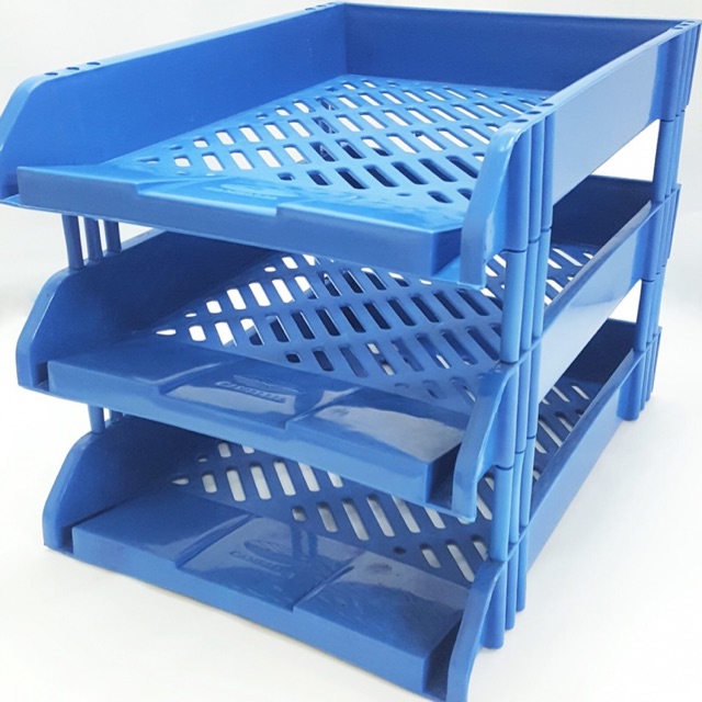 Giá 3 tầng (Desk Tray - 3 Layers - Blue)-15021