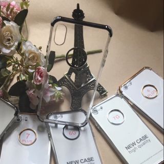 Ốp lưng dẻo chống sốc viền màu cho iphone X