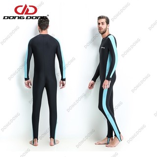 Bộ áo lặn, quần áo lặn biển chống nắng 1mm NAM - BLUE, cản tia UV, hàng thể thao chuyên dụng cao cấp - DONGDONG