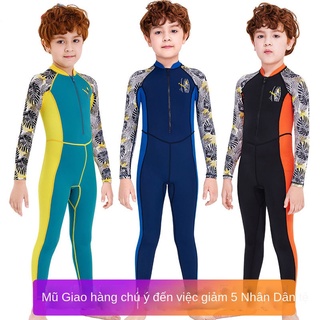 ✥✥Áo tắm trẻ em một mảnh dài tay áo chống nắng mới đồ bơi chuyên nghiệp dành cho trẻ em vừa và nhỏ đầy đủ bộ đồ bơi bé t