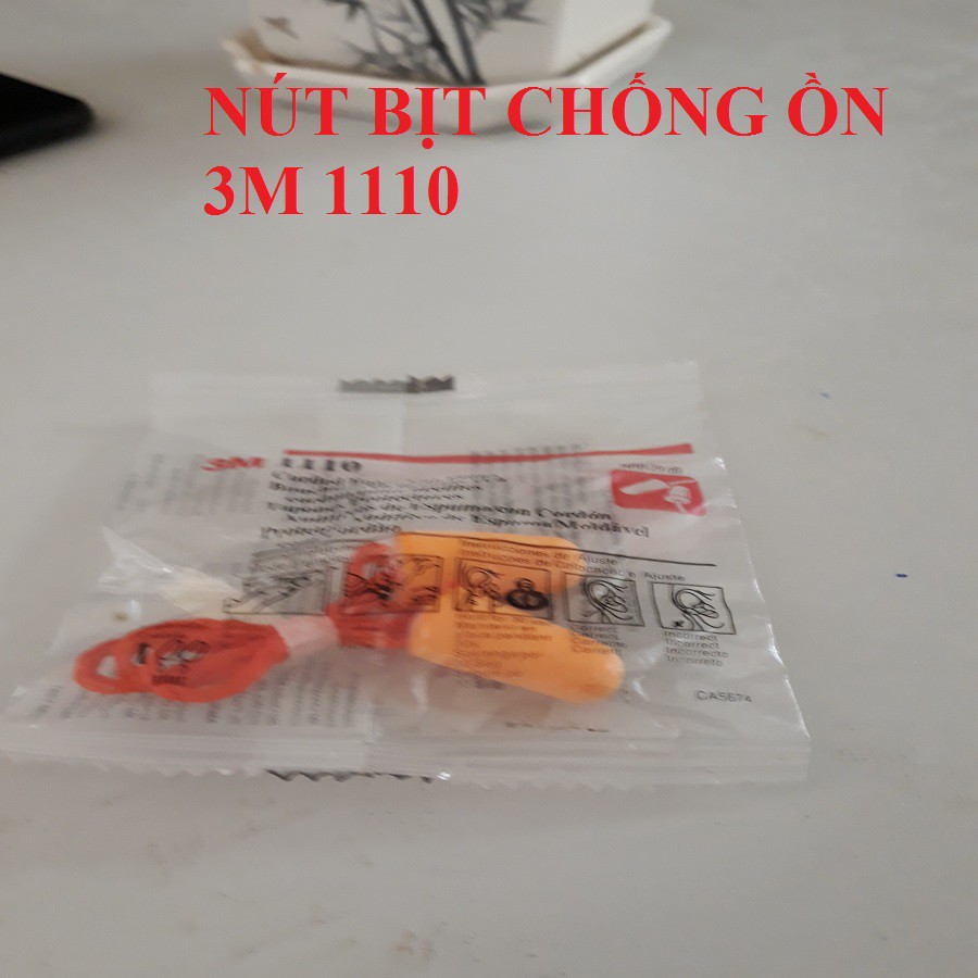 Nút Bịt Tai Chống Ồn 3M 1270, Giảm Ồn, Cách Âm, Kháng Nước, Chống Bụi Bẩn Dạng Hạt nhỏ