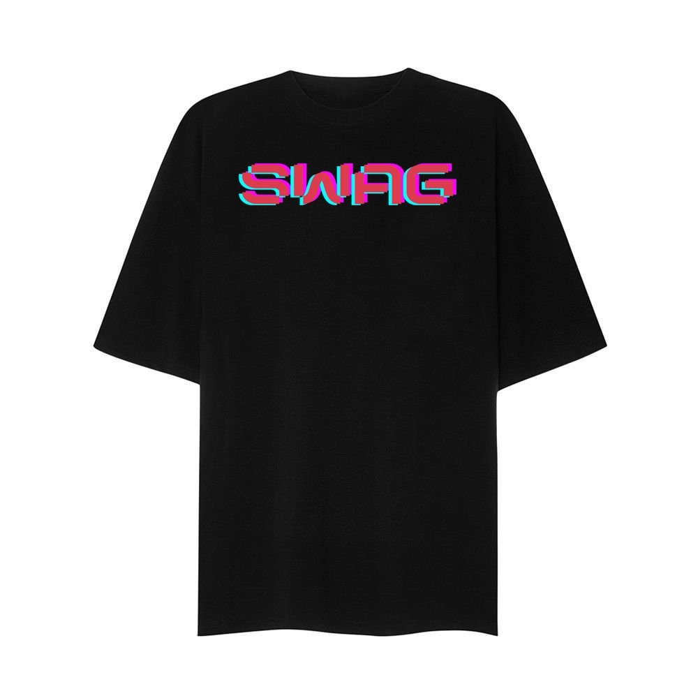 Áo Thun Unisex Tay Lỡ in chữ Swag cho Nam Nữ 2 Màu Đen Trắng, Áo Phông - Áo Đôi In chữ SWAG đủ size