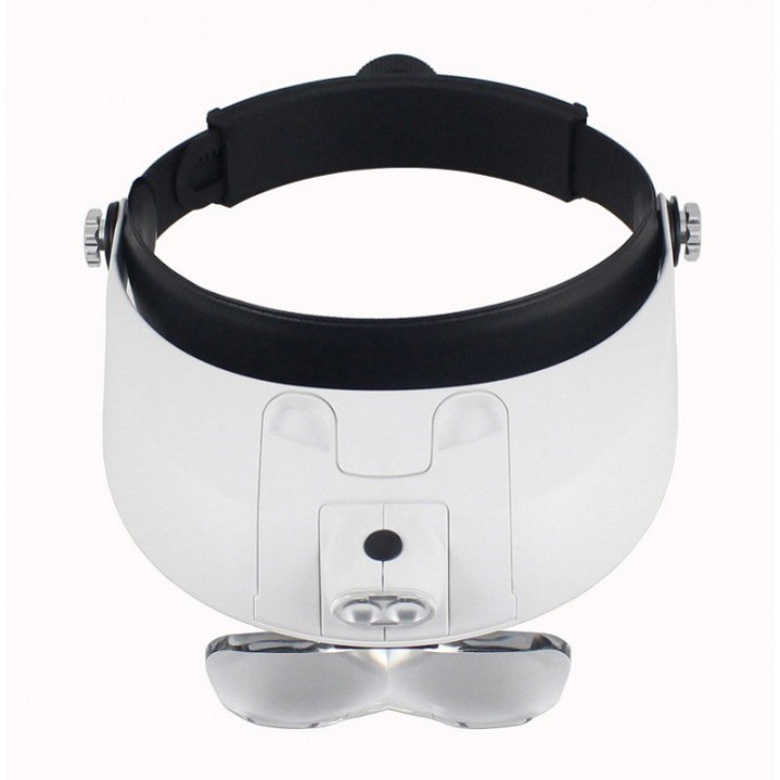 Kính lúp đeo đầu kèm đèn Led tiện ích, độ chính xác cao V2 81001-G