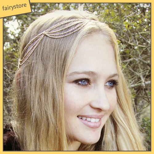 Vòng Cài Tóc Nhiều Lớp Đính Tua Rua Thời Trang