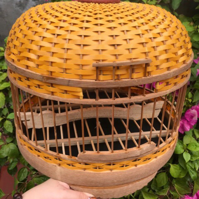 Lồng Cu Gáy Đan, Lồng Nuôi Chim Cu Gáy Đan Mây Cao Cấp Đẹp Từng Chi Tiết Kèm Phụ Kiện Đầy Đủ