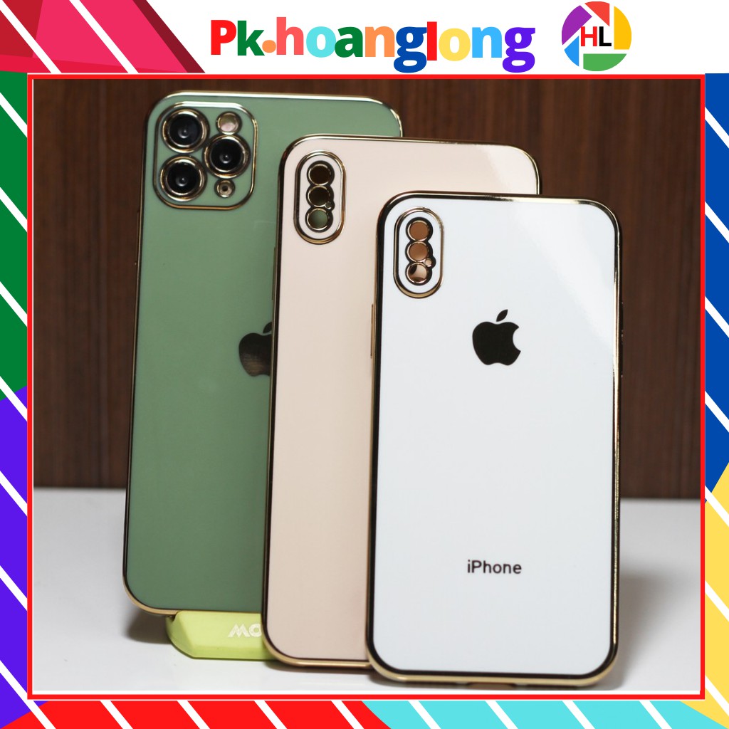 Ốp lưng iphone dẻo xi viền vuông độ iphone 12 cho 6plus/6s plus/7/7plus/8/8plus/x/xs/xs max/11/11 promax/12/12pro max