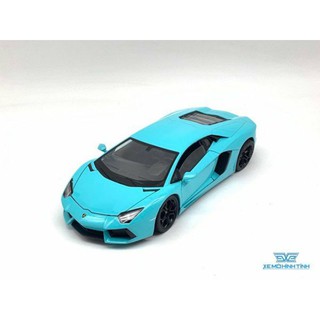 Xe Mô Hình Lamborghini Aventador LP700-4 1:24 Welly ( Xanh )