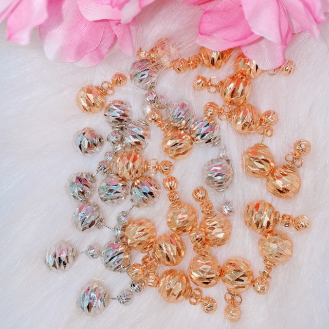 Bông tai Dior mạ vàng 18k