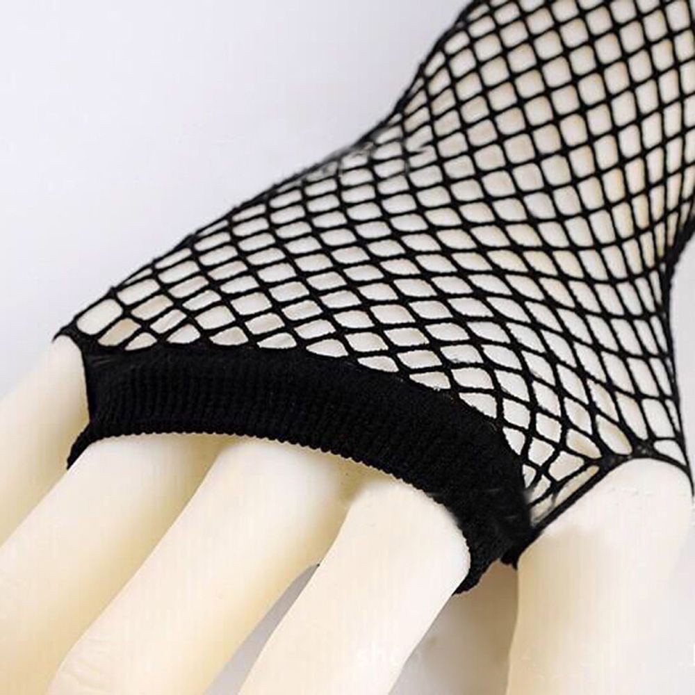 1 Đôi Găng Tay Lưới Dài Hở Ngón Nhiều Màu Quyến Rũ Cho Nữ