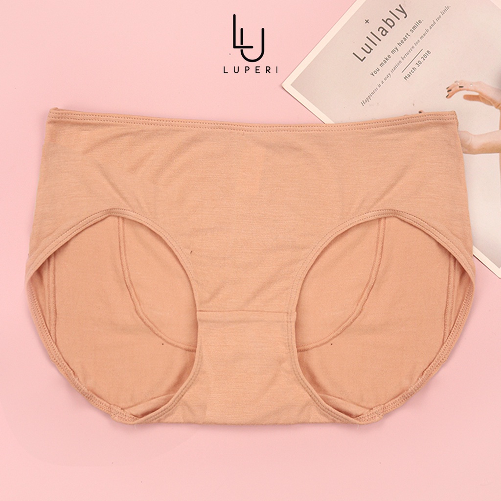 Quần Lót Nữ Modal Gỗ Sồi Cạp Cao Luperi Mềm Mịn Co Giãn Không Lằn Mông Kháng Khuẩn Khử Mùi Tốt Sp723