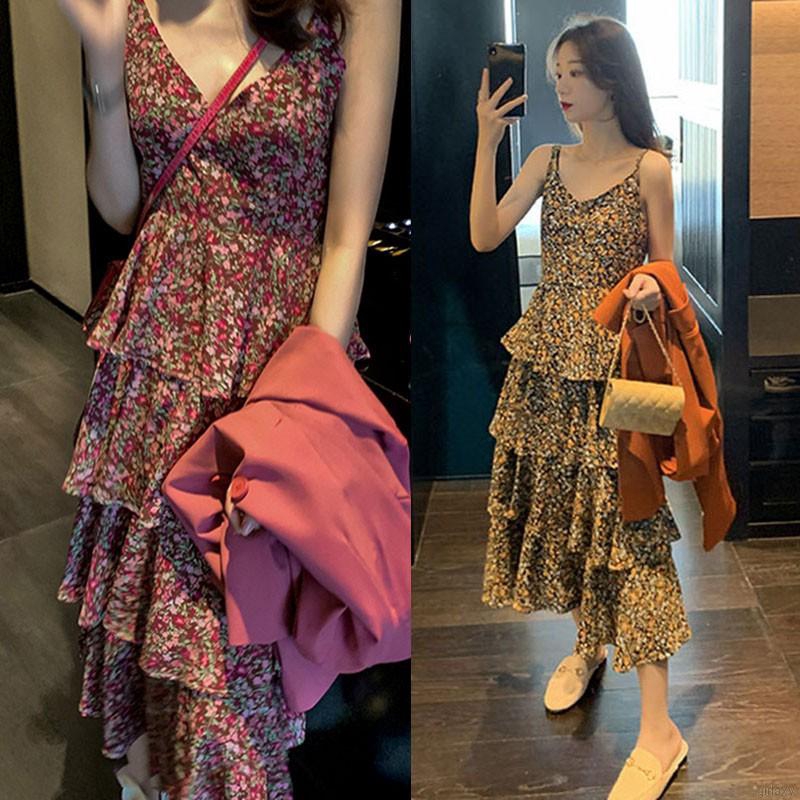 Đầm Nữ Không Tay Cổ Chữ V Phong Cách Cổ Điển Hàn Quốc | BigBuy360 - bigbuy360.vn