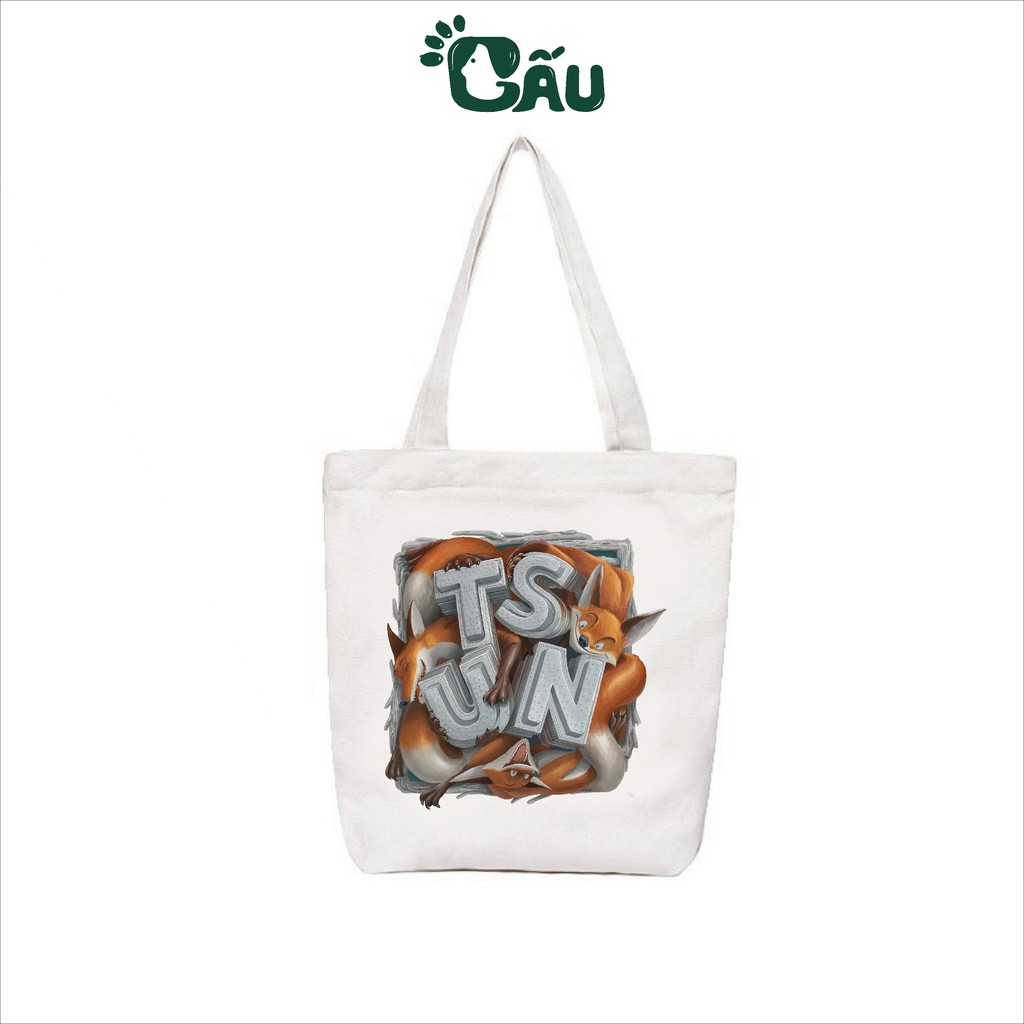 Túi tote Gấu194 vải bố canvas cao cấp mềm mịn - TSUN