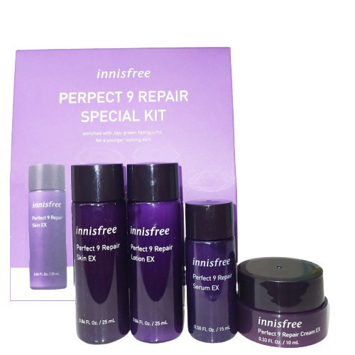 Bộ Dưỡng Da Chống Lão Hóa Da Innisfree Perfect 9 Repair Special Kit minisize