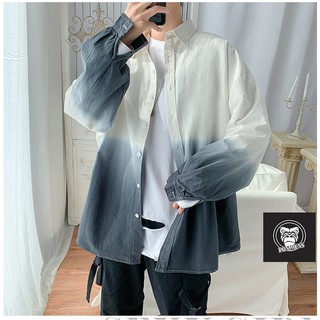 Áo sơ mi nam form rộng dài tay phong cách Hàn Quốc 2021