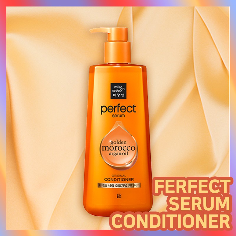 [NEW_DATE 2024] Dầu Xả Phục Hồi Hư Tổn Mise En Scene Perfect Serum Golden Morocco Argan Oil Original Conditioner 680ml