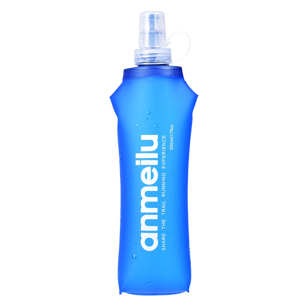 Bình nước 250ML/500ML bằng TPU mềm tiện dụng cho chạy bộ ngoài trời