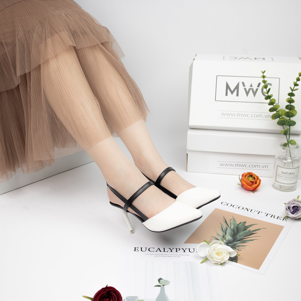 Giày Cao Gót Nữ MWC Bít Mũi Gót Nhọn 7 Phân Mũi Nhọn NUCG- 3712