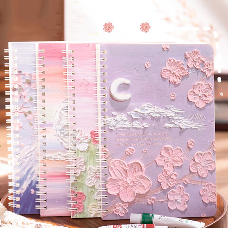 1 Cuốn Sổ Tay Khổ A5 Vẽ Tranh Sơn Dầu Sáng Tạo