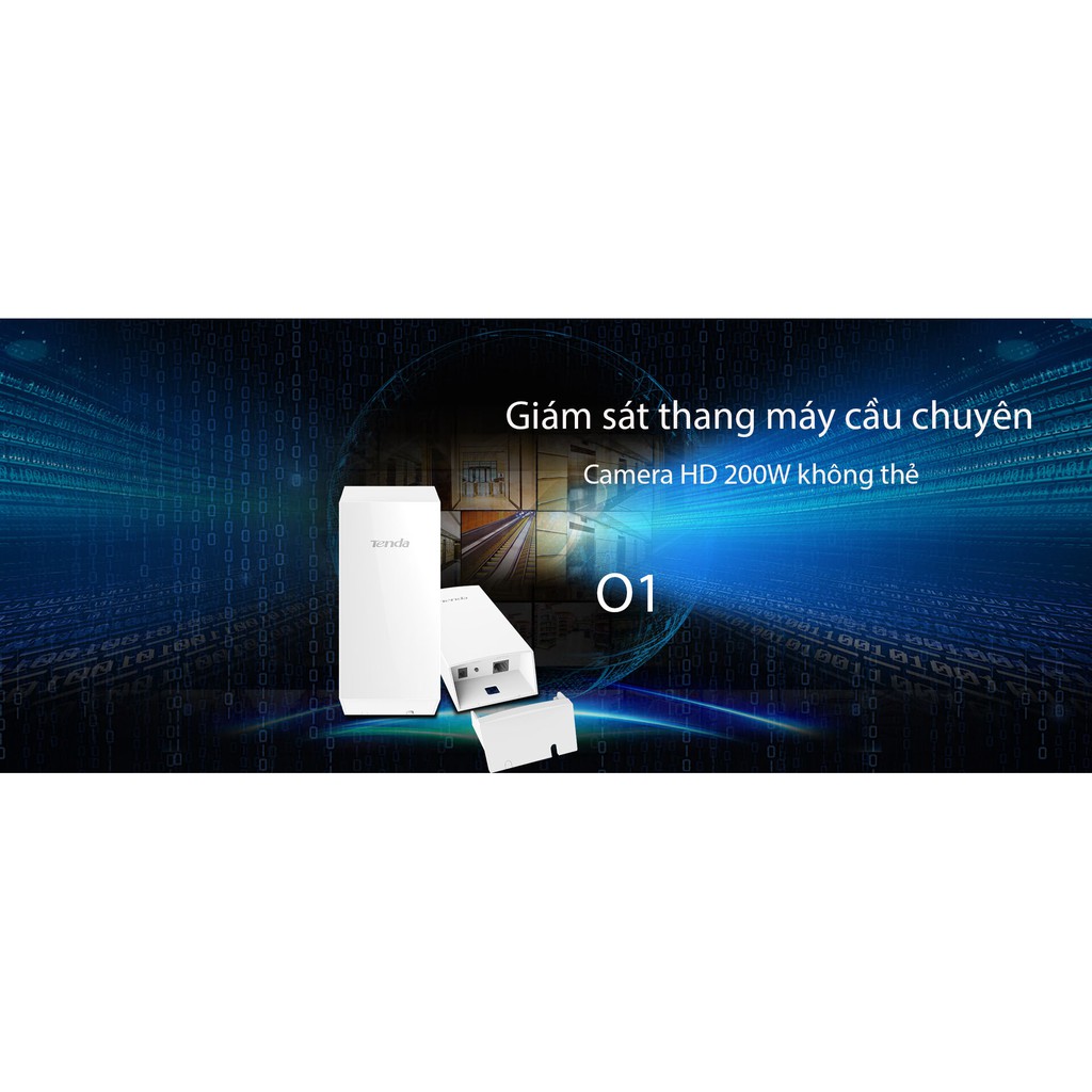 (2 bộ)CPE Ngoài Trời 8 dBi Tần Số 2.4 GHz Tenda O1