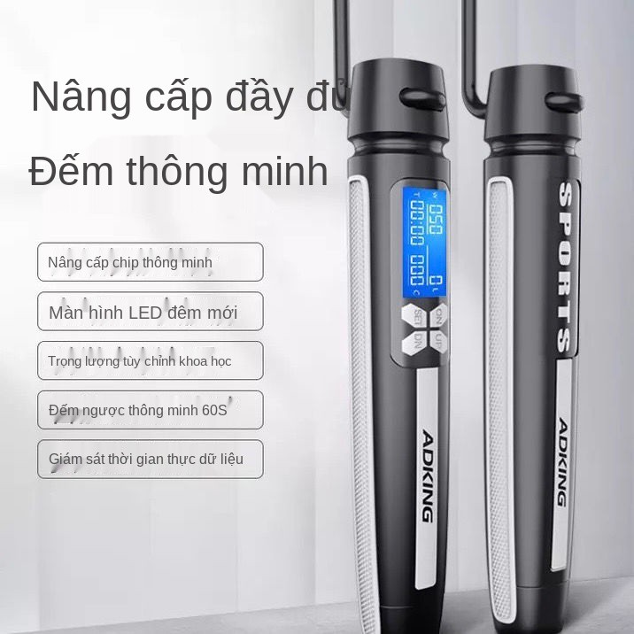 Bài tập nhảy dây để giảm cân vận động đếm thời gian điện tử học sinh kiểm tra dành cho người lớn có trọng lượng đặc