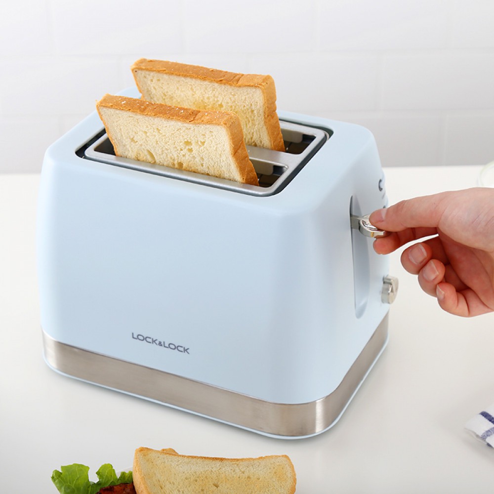 Máy Nướng Bánh Mì Lock& Lock Morning Toaster EJB221BLU Xanh mint