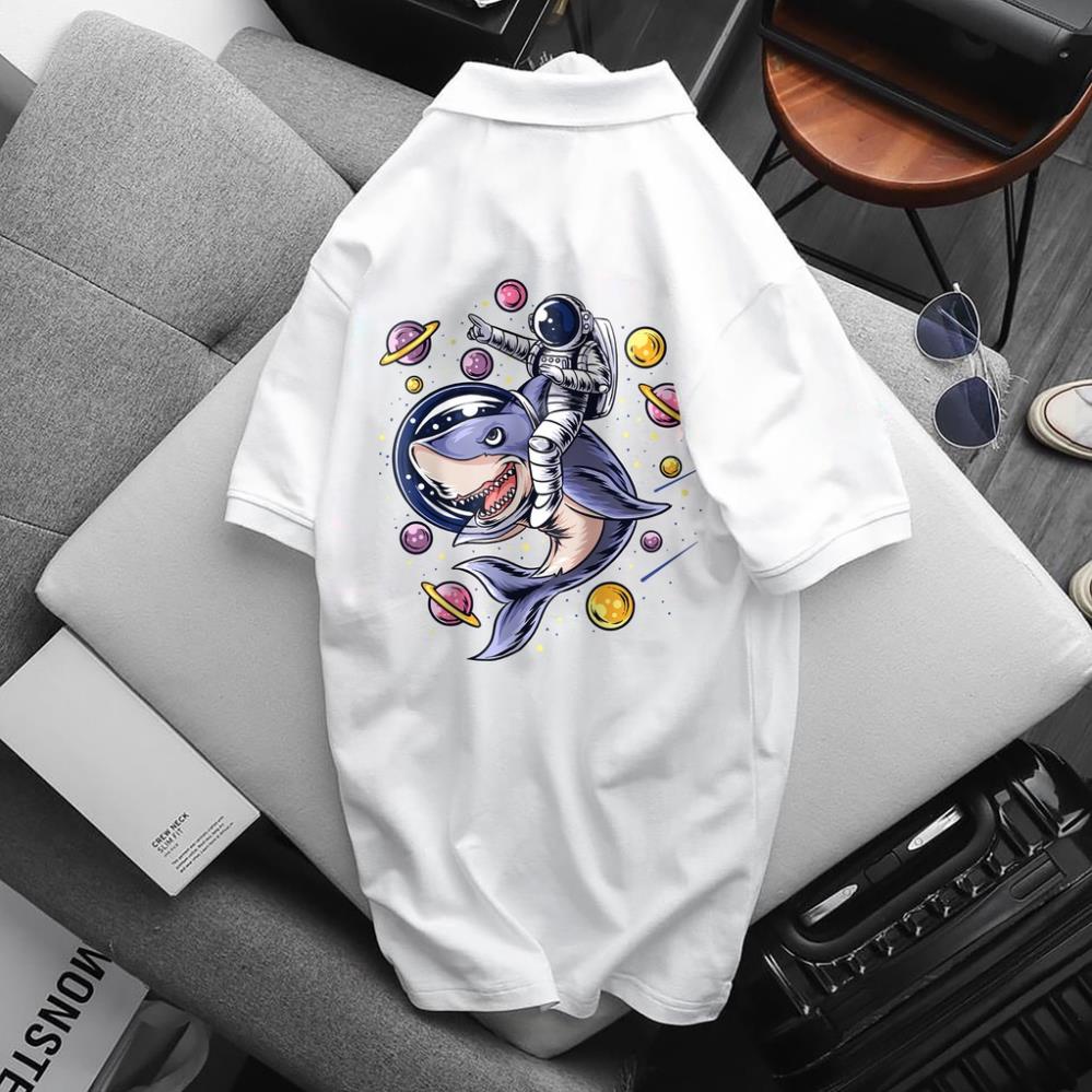 Áo Polo, chất Thun Cá Sấu Poly Thái Full Size Nam Nữ, Áo thun có cổ trắng đen, cổ trụ Unisex, KKim Shop