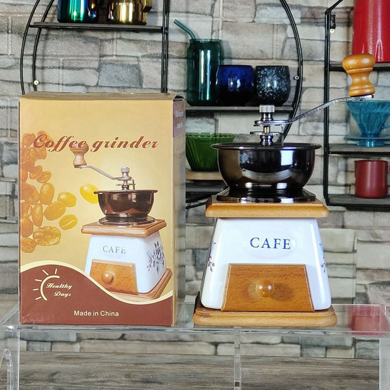 Máy Xay Cà Phê Bằng Tay Lõi Sứ Cỡ Nhỏ Thiết Kế Mới Tiện Lợi Dễ Sử Dụng
