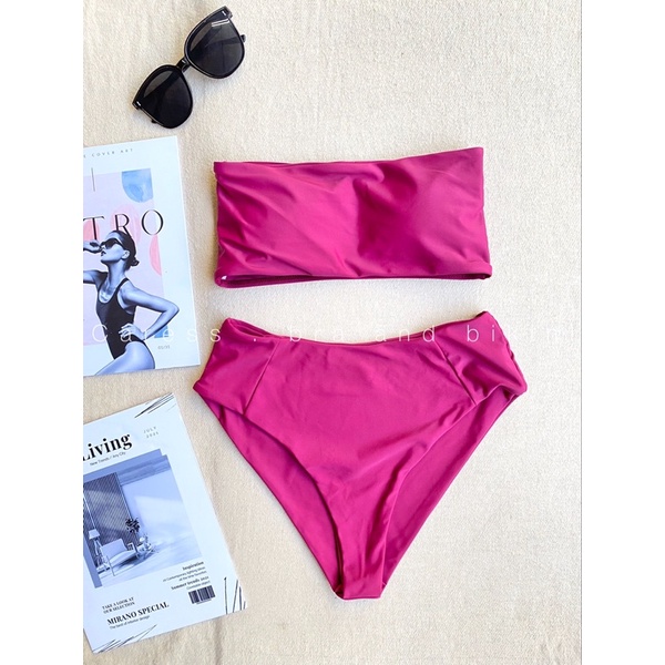Bikinin đồ bơi 2 mảnh, áo quây ngang ngực có mút độn Zaful