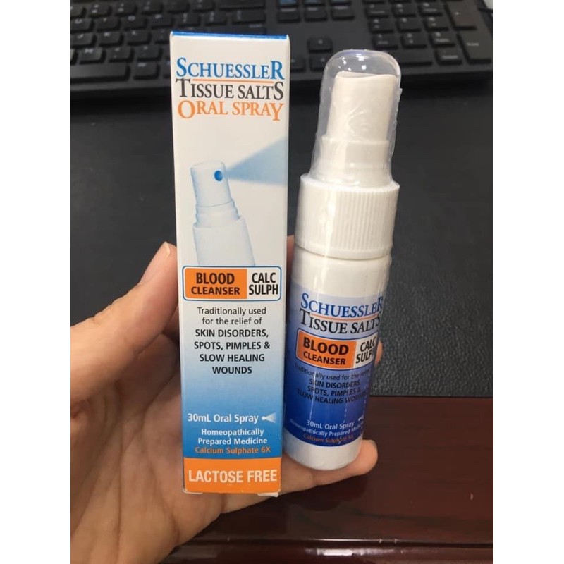 Xịt làm sạch răng ố , mủn , sâu răng Schuessler Calc Flour