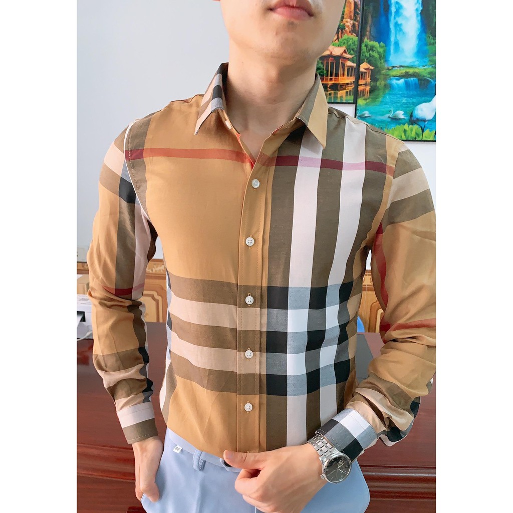 Áo Sơ Mi Nam Kẻ BBR Cao Cấp - ARU SHOP