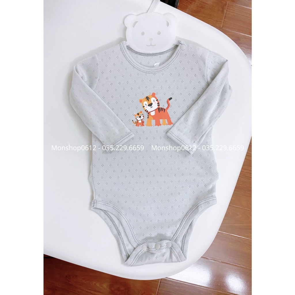 [ LULLABY ] Bộ bodychip dài tay cho bé sơ sinh đến 9 tháng NH339M, NH338M