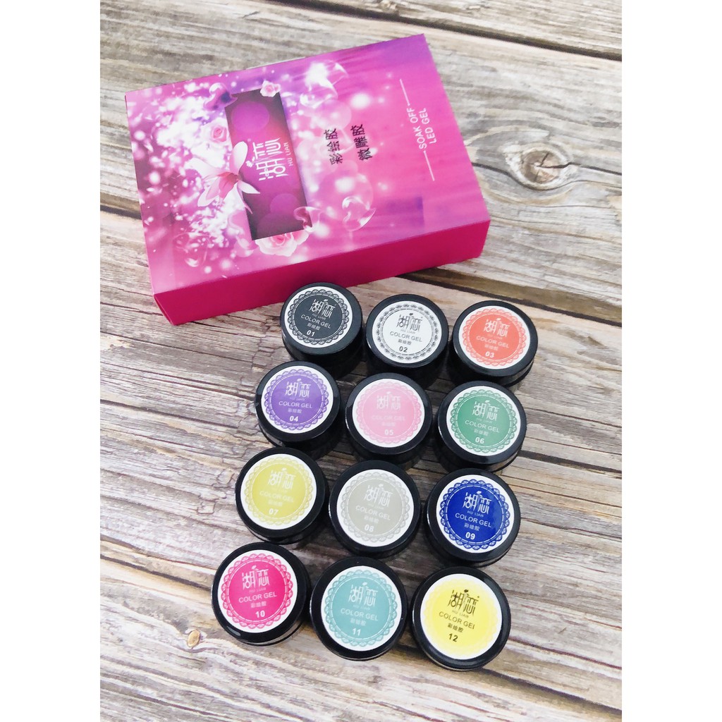 SET GEL VẼ HULIAN 12 MÀU