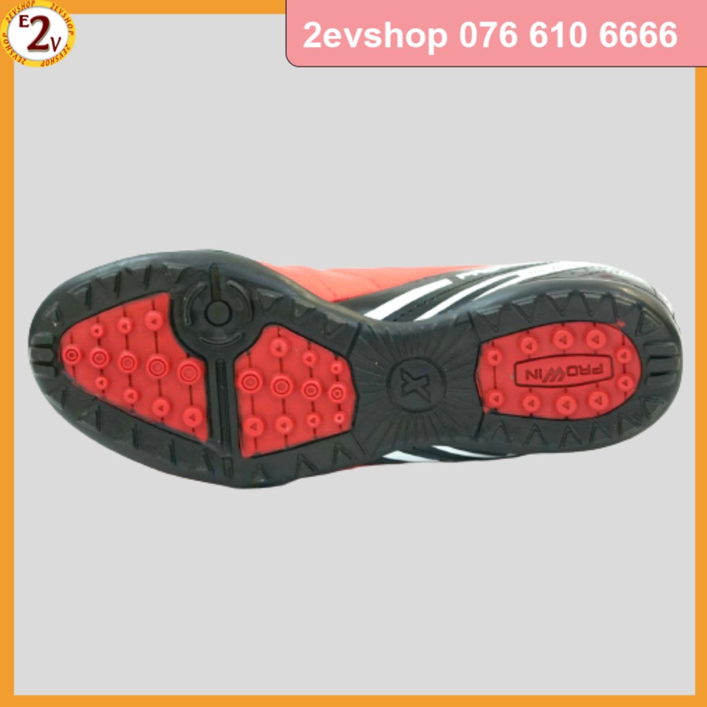 Giày đá bóng thể thao nam Prowin RX Đỏ, giày đá banh cỏ nhân tạo chất lượng - 2EVSHOP