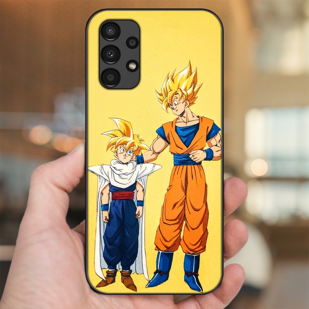 Ốp lưng Samsung A13, A32 4G, A32 5G, A33 5G viền đen in hình Gohan Dragon Ball