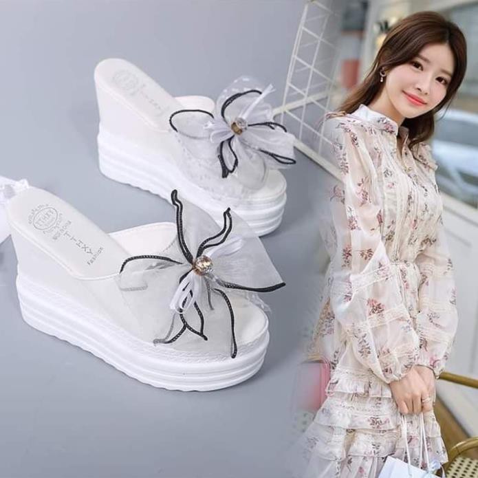 (12cm)Giày Cao Gót Đế Xuồng Cao Cấp Quảng Châu, Mẫu Giày Cưới Dễ Đi [Sale]