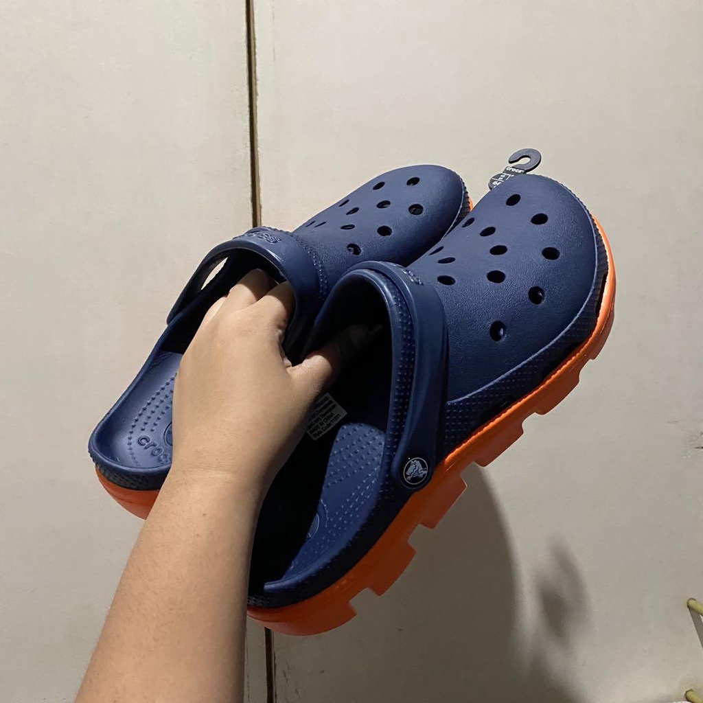 dép Cross khủng long busy UNISEX full - đen đỏ